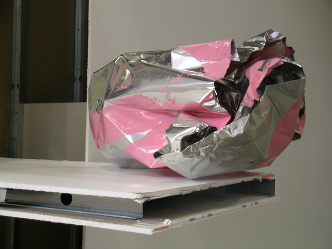 four untitled architectural models on white board, 2005